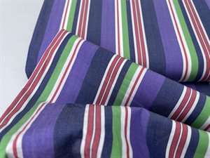 Skjorte poplin - stribet i skønne varme toner